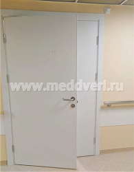 Двупольные двери для волгоградской больницы скорой помощи
