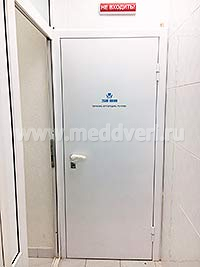Однопольная рентгенозащитная дверь ДР–1 